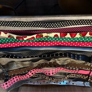 Stylish Belt Collection with Polka Dots and Patterns